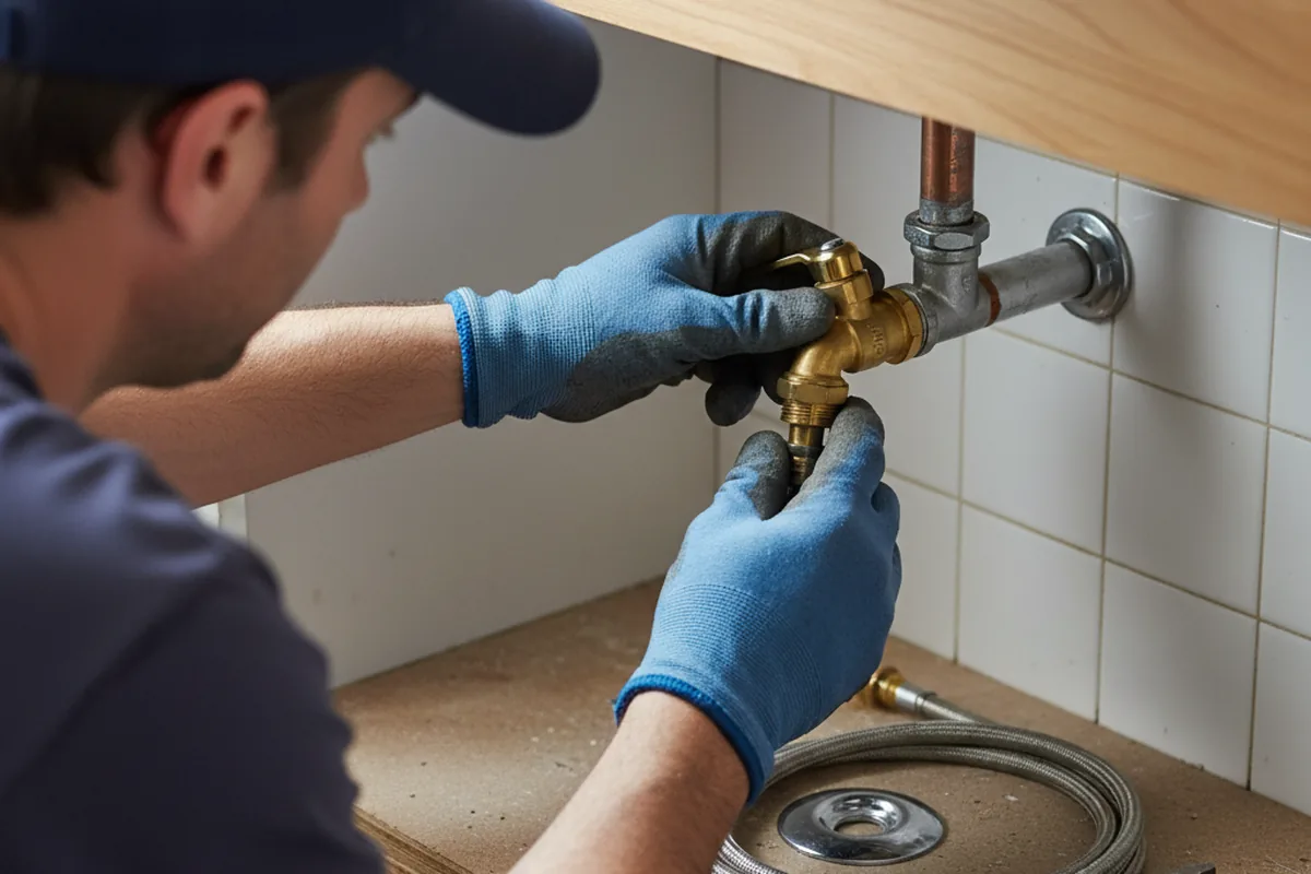 Shutoff valve and fitting work during Emergency Plumbing in Keenesburg