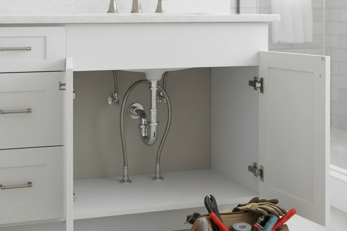 Finished fixture set after Gas Line Repair in Keenesburg